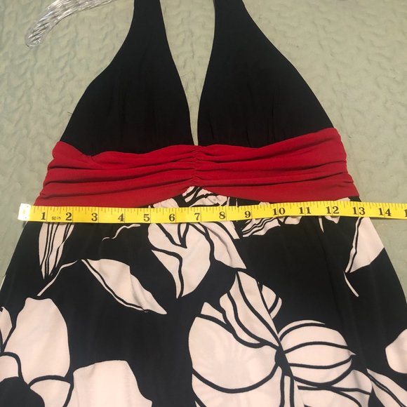 Trixxi Retro style Halter top Black/Red/white Women Size M - Picture 8 of 11
